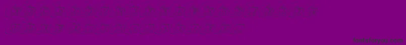 LmsCuriousMargarita Font – Black Fonts on Purple Background