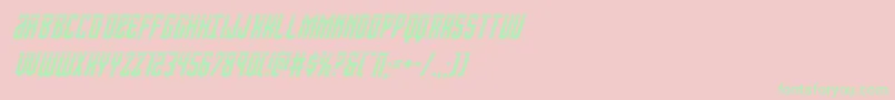 Viceroylaserital Font – Green Fonts on Pink Background