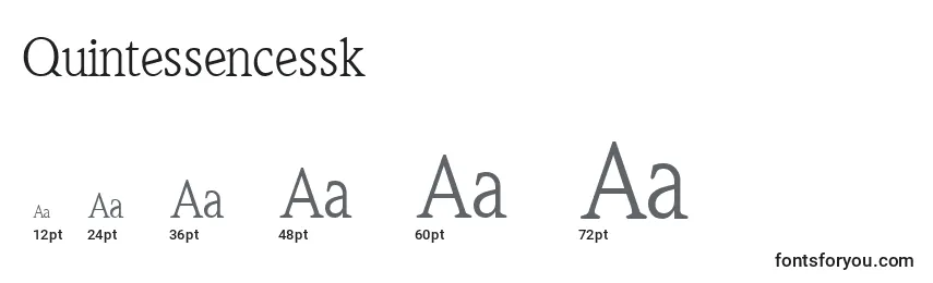 Quintessencessk Font Sizes
