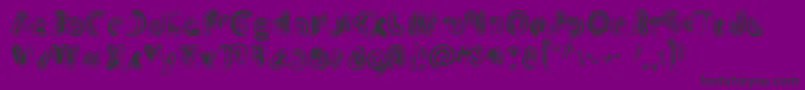 Th3Machine-fontti – mustat fontit violetilla taustalla