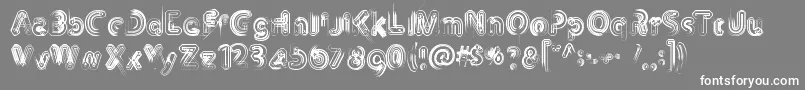 Th3Machine Font – White Fonts on Gray Background