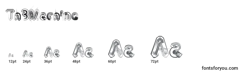 Th3Machine Font Sizes