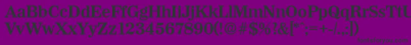 WichitaDemibold Font – Black Fonts on Purple Background