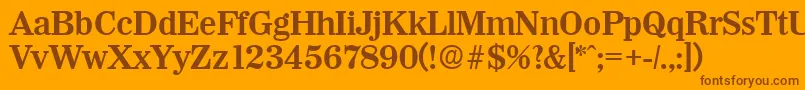 Lisätietoja WichitaDemibold-fontista WichitaDemibold-fontti – ruskeat fontit oranssilla taustalla