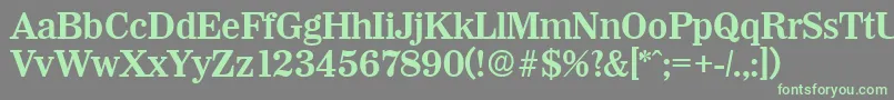 WichitaDemibold Font – Green Fonts on Gray Background