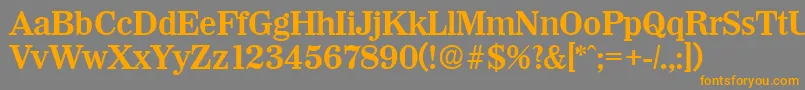 More about WichitaDemibold Font WichitaDemibold Font – Orange Fonts on Gray Background