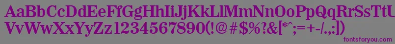 WichitaDemibold Font – Purple Fonts on Gray Background
