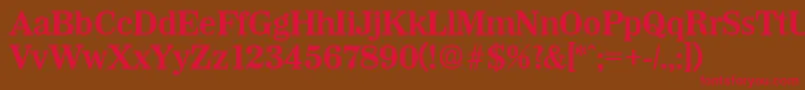 WichitaDemibold Font – Red Fonts on Brown Background