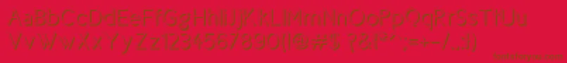 Cicle Shadow Font – Brown Fonts on Red Background