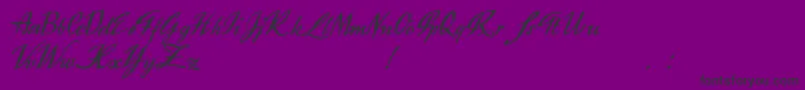 Exclusivite Font – Black Fonts on Purple Background