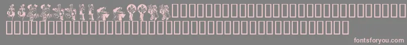 KrKickUpYourHeels Font – Pink Fonts on Gray Background