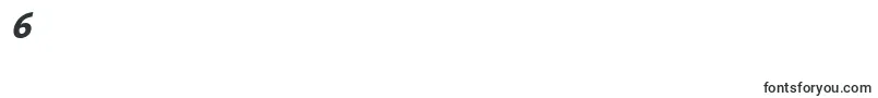 Fonte LinotypeAromaBoldItalic – fontes números 6