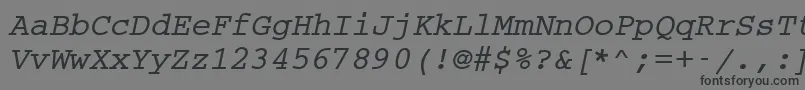 Шрифт Cc50036m – чёрные шрифты на сером фоне