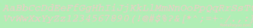 Cc50036m Font – Pink Fonts on Green Background