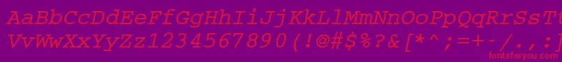 Cc50036m Font – Red Fonts on Purple Background