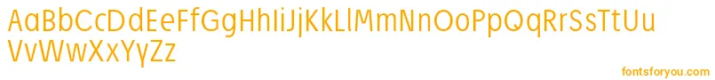 JosefReducedLight Font – Orange Fonts on White Background