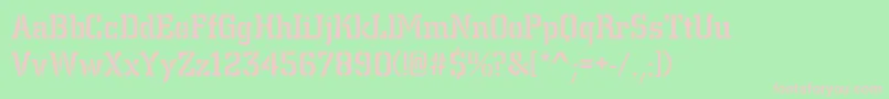 Citystedmed Font – Pink Fonts on Green Background