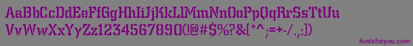Citystedmed Font – Purple Fonts on Gray Background
