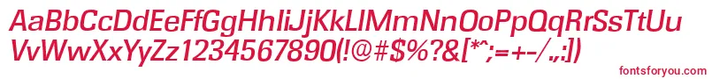 Police RochesterserialMediumItalic – polices rouges