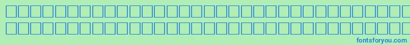 フォントBodfwf – 青い文字は緑の背景です。