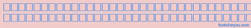 Bodfwf-Schriftart – Blaue Schriften auf rosa Hintergrund