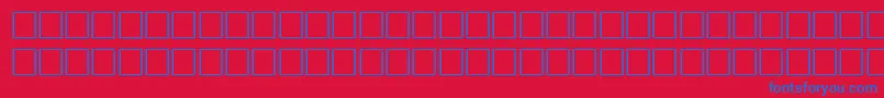 フォントBodfwf – 赤い背景に青い文字