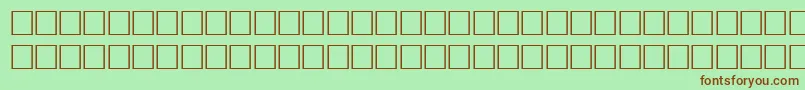 Bodfwf Font – Brown Fonts on Green Background