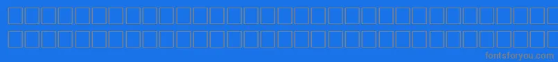 Bodfwf Font – Gray Fonts on Blue Background
