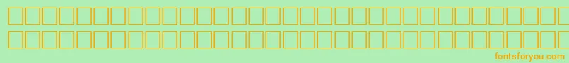 Bodfwf Font – Orange Fonts on Green Background