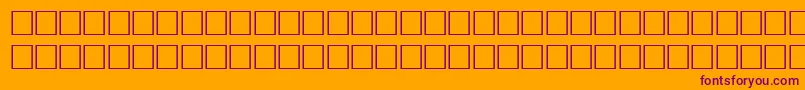 Bodfwf Font – Purple Fonts on Orange Background