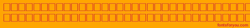 Bodfwf Font – Red Fonts on Orange Background