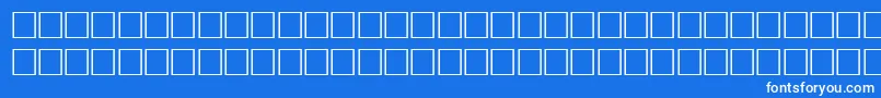 Bodfwf Font – White Fonts on Blue Background