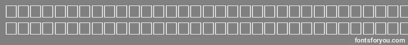 フォントBodfwf – 灰色の背景に白い文字
