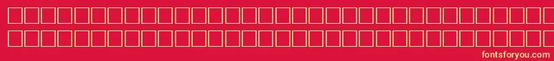 Bodfwf Font – Yellow Fonts on Red Background