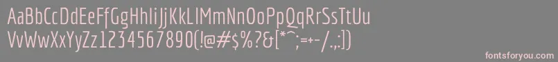 EconomicaRegular Font – Pink Fonts on Gray Background