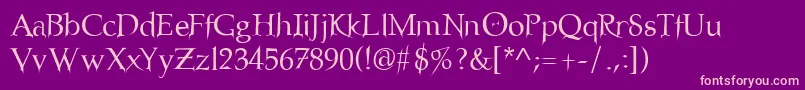 No Font – Pink Fonts on Purple Background