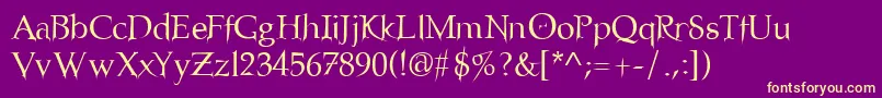 Подробнее о шрифте No Шрифт No – жёлтые шрифты на фиолетовом фоне