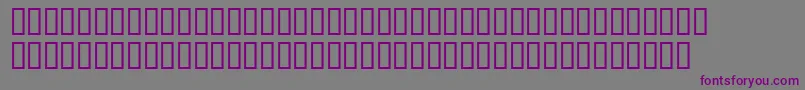Fish1Bold Font – Purple Fonts on Gray Background