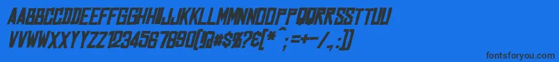 MarstonBoldItalic-fontti – mustat fontit sinisellä taustalla