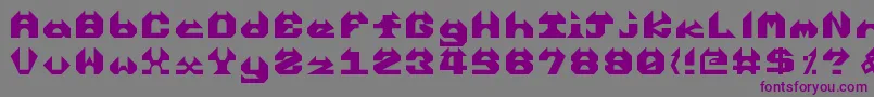 Enrealhorns Font – Purple Fonts on Gray Background