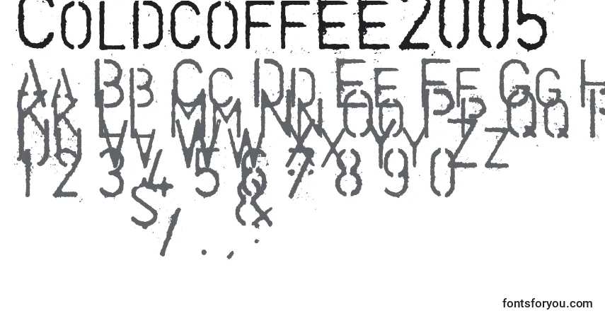 Coldcoffee2005フォント–アルファベット、数字、特殊文字