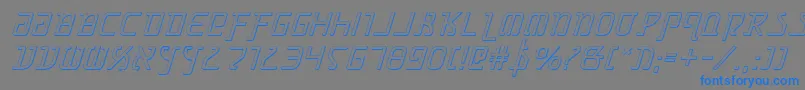 Grimlordsi Font – Blue Fonts on Gray Background