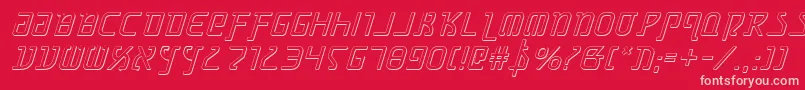 Grimlordsi Font – Pink Fonts on Red Background