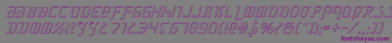 Grimlordsi Font – Purple Fonts on Gray Background