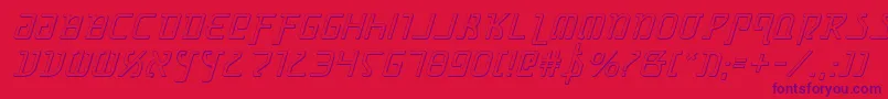 Grimlordsi Font – Purple Fonts on Red Background