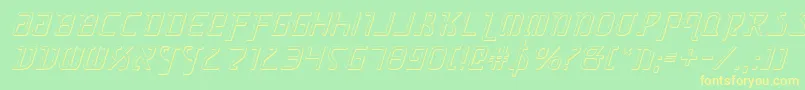 Grimlordsi Font – Yellow Fonts on Green Background