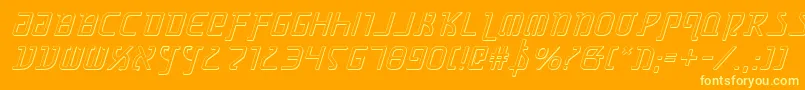 Grimlordsi Font – Yellow Fonts on Orange Background