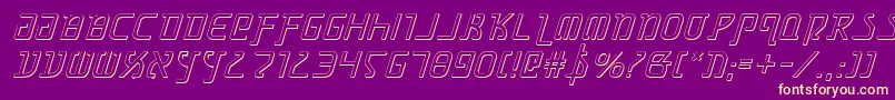 Grimlordsi Font – Yellow Fonts on Purple Background