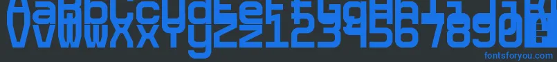 5cetaMono Font – Blue Fonts on Black Background