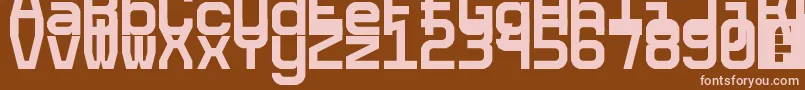 5cetaMono Font – Pink Fonts on Brown Background